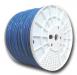 CAT 6 600Mhz Solid Cable 24AWG Solid Plenum Blue 