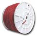 CAT 6 600Mhz Solid Cable 24AWG Solid Plenum Red 